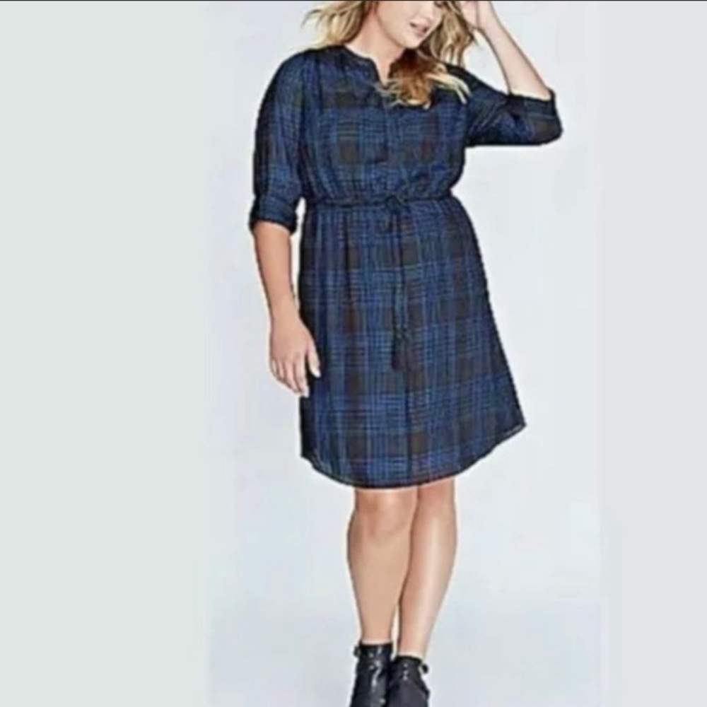 Lane Bryant Size 20 Black and blue dress